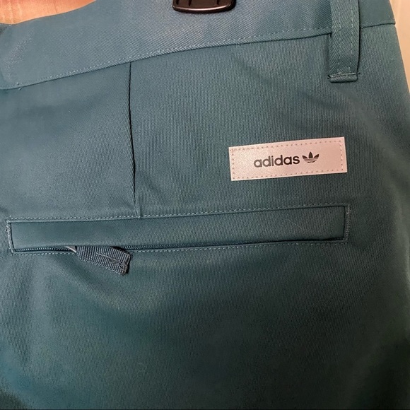 NEW ADIDAS Originals sz L Men's Snow Chino Pants Teal - Picture 3 of 7